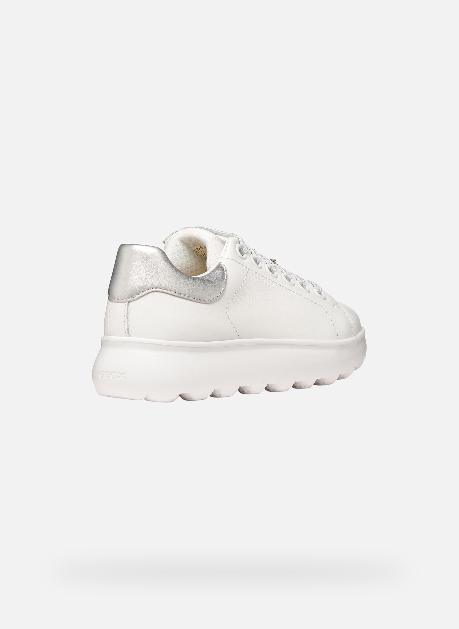 Baskets basses PUFFYPOP GIRL fille argent Geox Baskets basses PUFFYPOP GIRL fille argent Argent