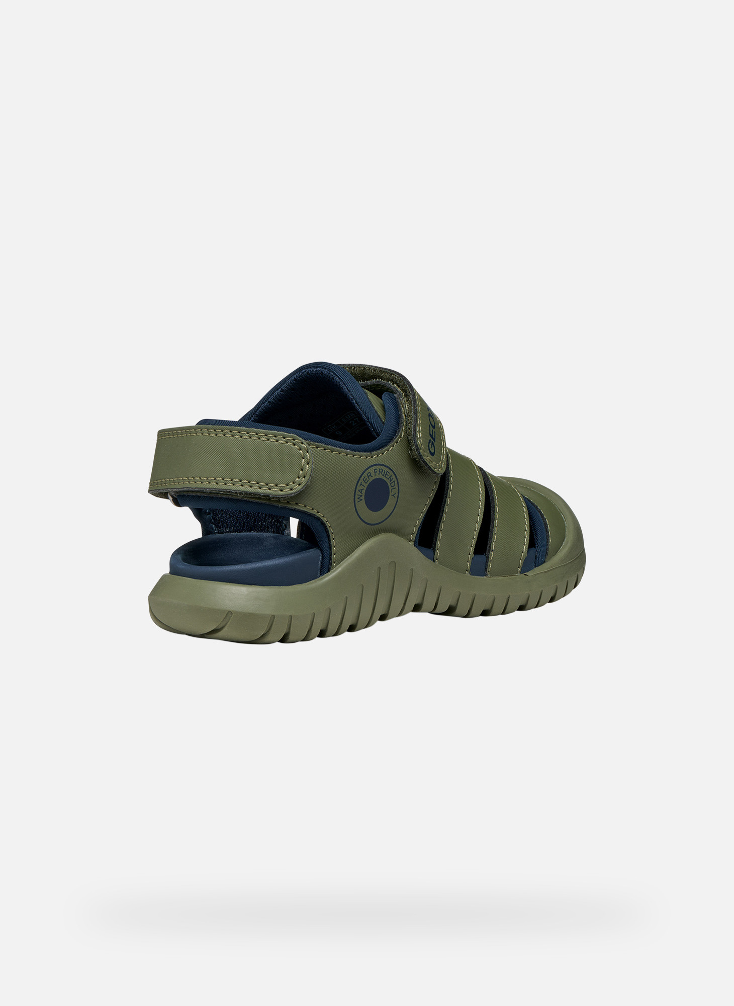 Sandales S. FUSBETTO PRO BOY garçon vert Geox Sandales S. FUSBETTO PRO BOY garçon vert Kaki