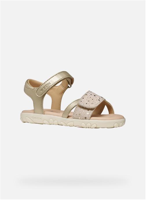 Geox Sandales SANDAL HAITI GIRL fille or et bronze