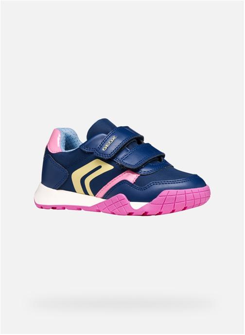 Geox Baskets basses J RANN-E GIRL fille rose