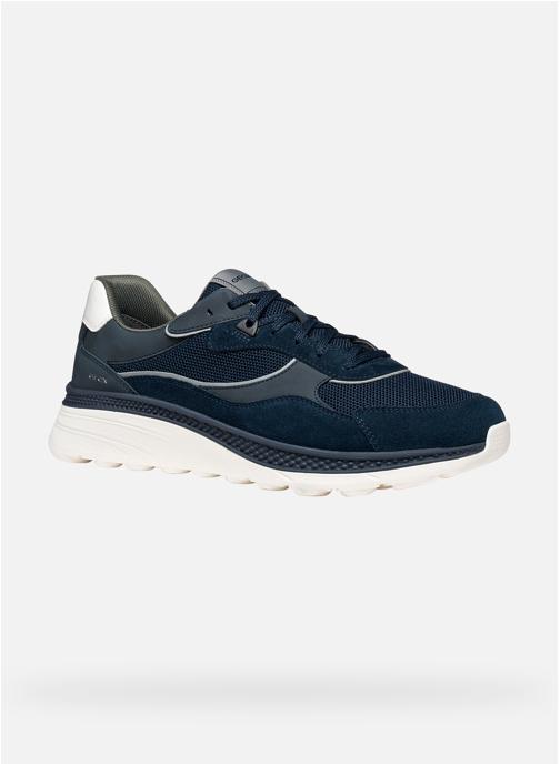 Geox Baskets basses U SPHERICA ACTIF X1 homme bleu