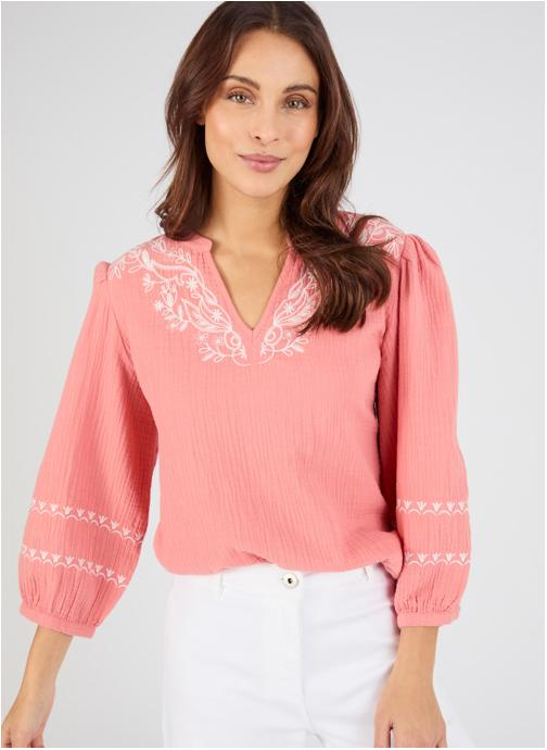 Damart Blouses 85535 femme rose