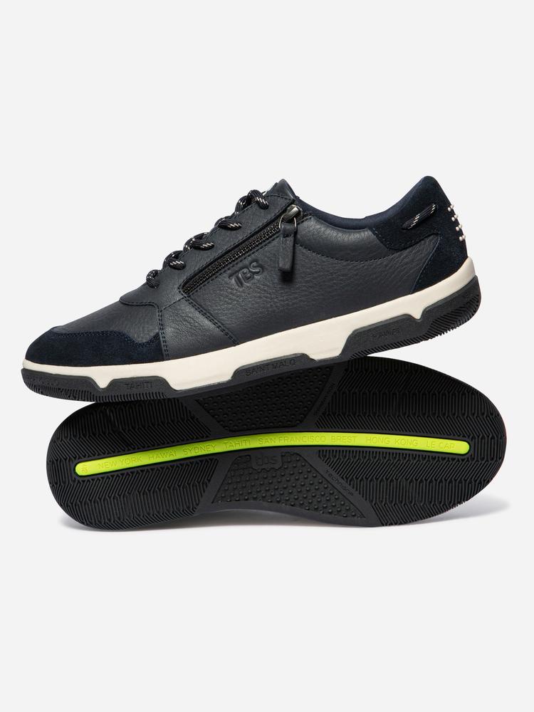 Baskets basses Baskets cuir GEDEZIP CREME / MARINE homme bleu TBS Baskets basses Baskets cuir GEDEZIP CREME / MARINE homme bleu Bleu