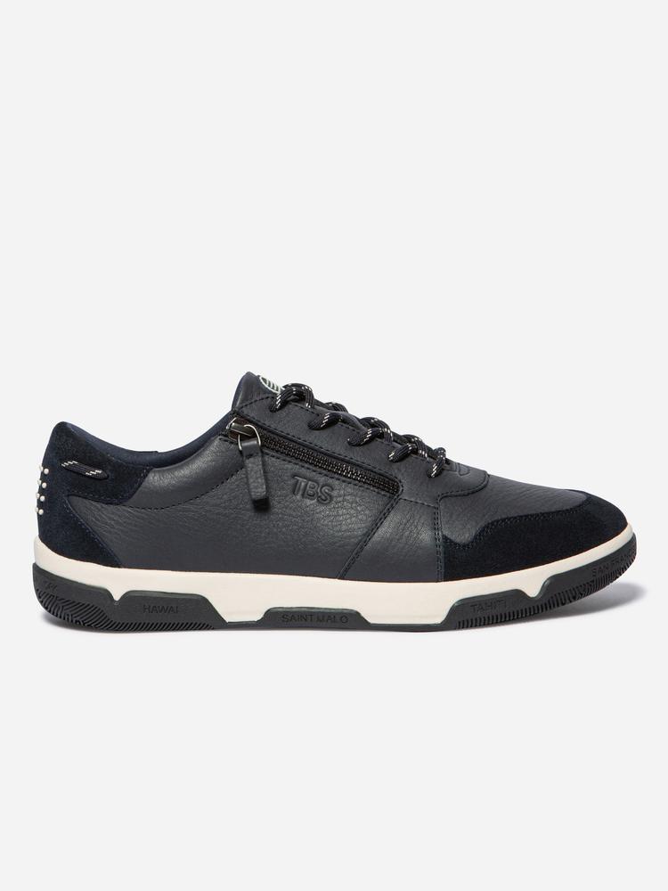 Baskets basses Baskets cuir GEDEZIP CREME / MARINE homme bleu TBS Baskets basses Baskets cuir GEDEZIP CREME / MARINE homme bleu Bleu