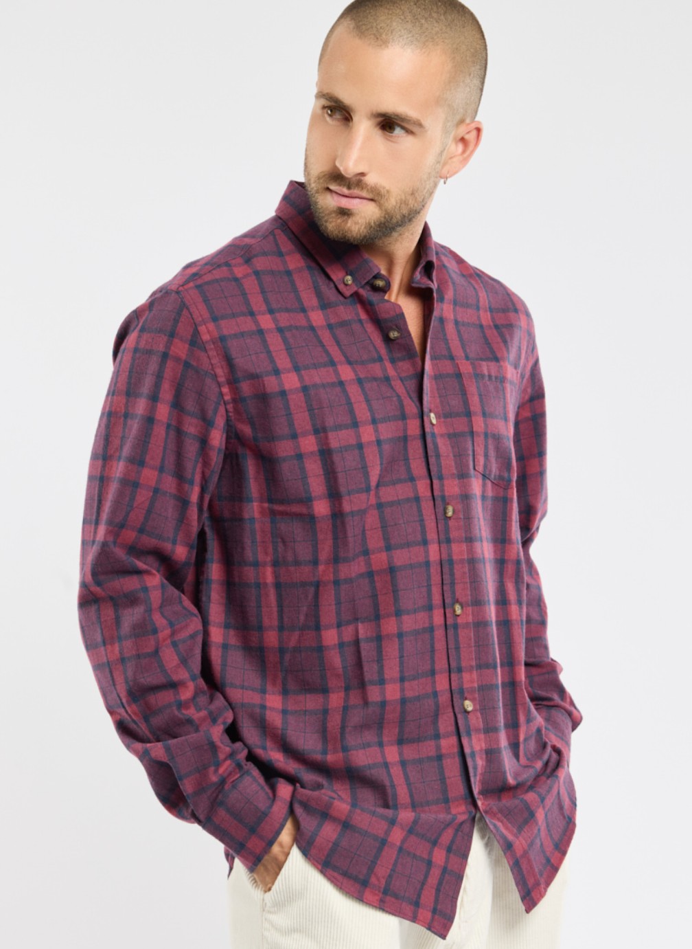 Chemises Chemise Ector violet homme violet Bermudes Chemises Chemise Ector violet homme violet Violet
