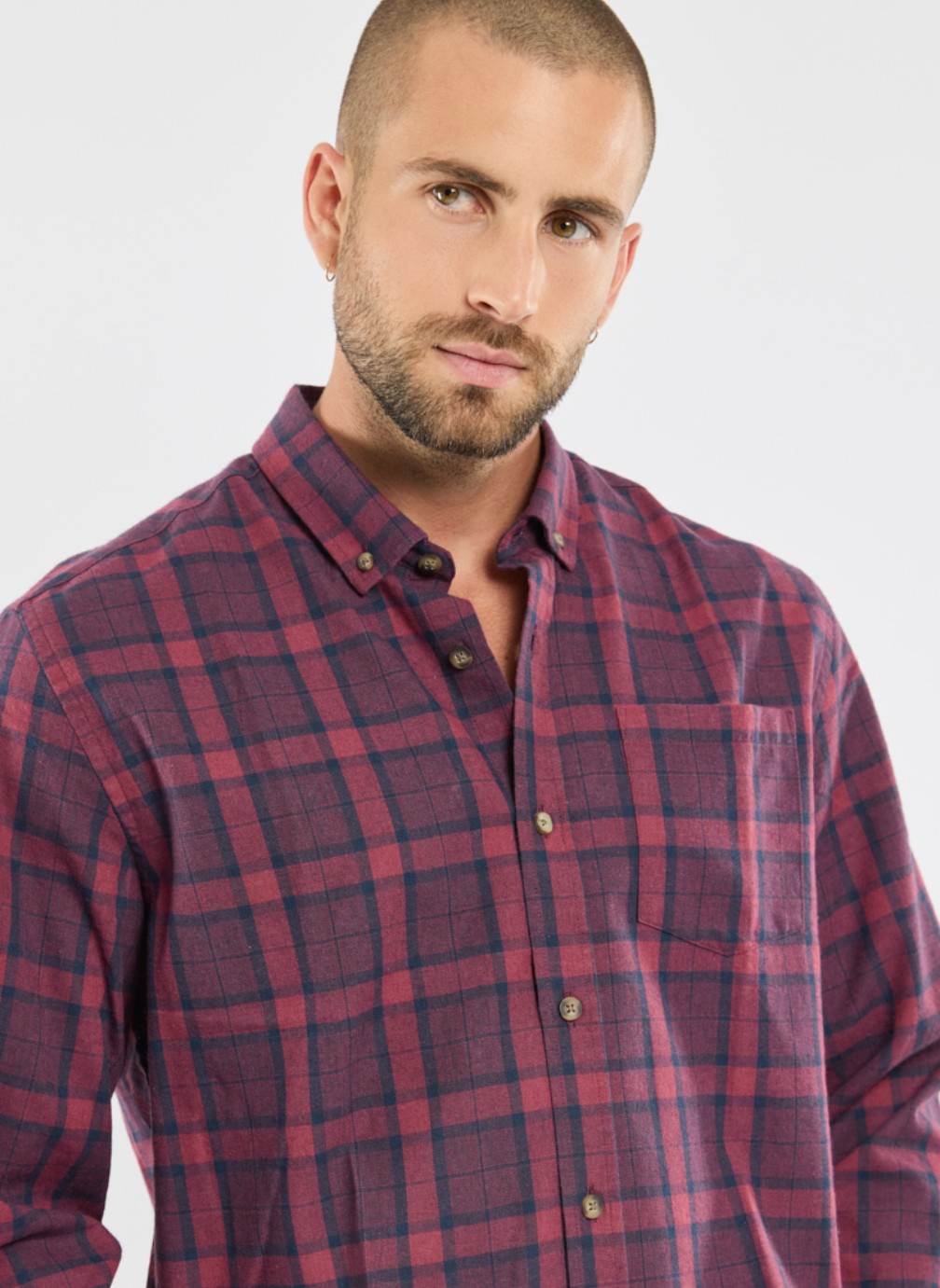 Chemises Chemise Ector violet homme violet Bermudes Chemises Chemise Ector violet homme violet Violet