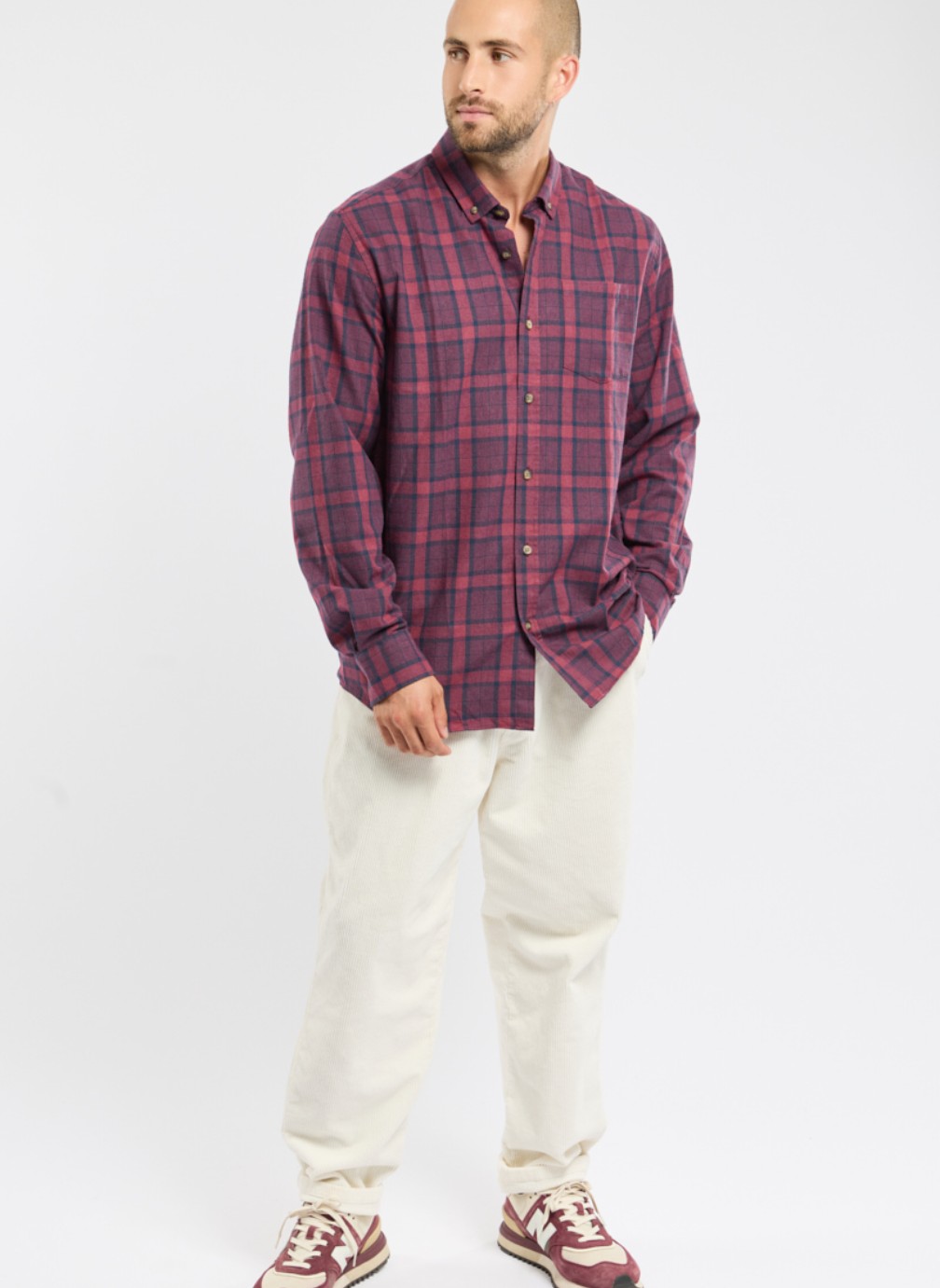 Chemises Chemise Ector violet homme violet Bermudes Chemises Chemise Ector violet homme violet Violet