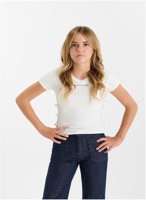 Le temps des cerises Tee-shirts Tee-Shirt BALTAGI White fille blanc