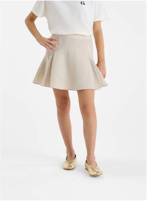 Le temps des cerises Jupes Jupe evasée Beige fille beige