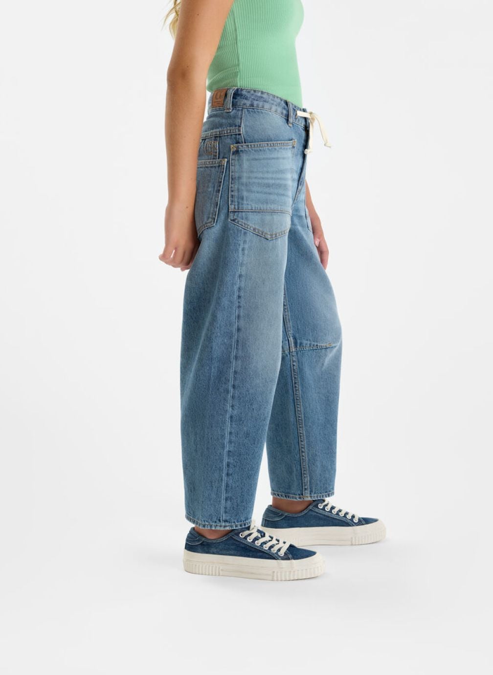 Jeans droits Jeans loose Blue fille bleu Le temps des cerises Jeans droits Jeans loose Blue fille bleu Bleu
