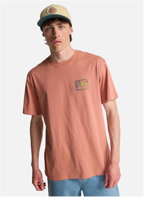 Billabong Tee-shirts Crayon Wave homme rose