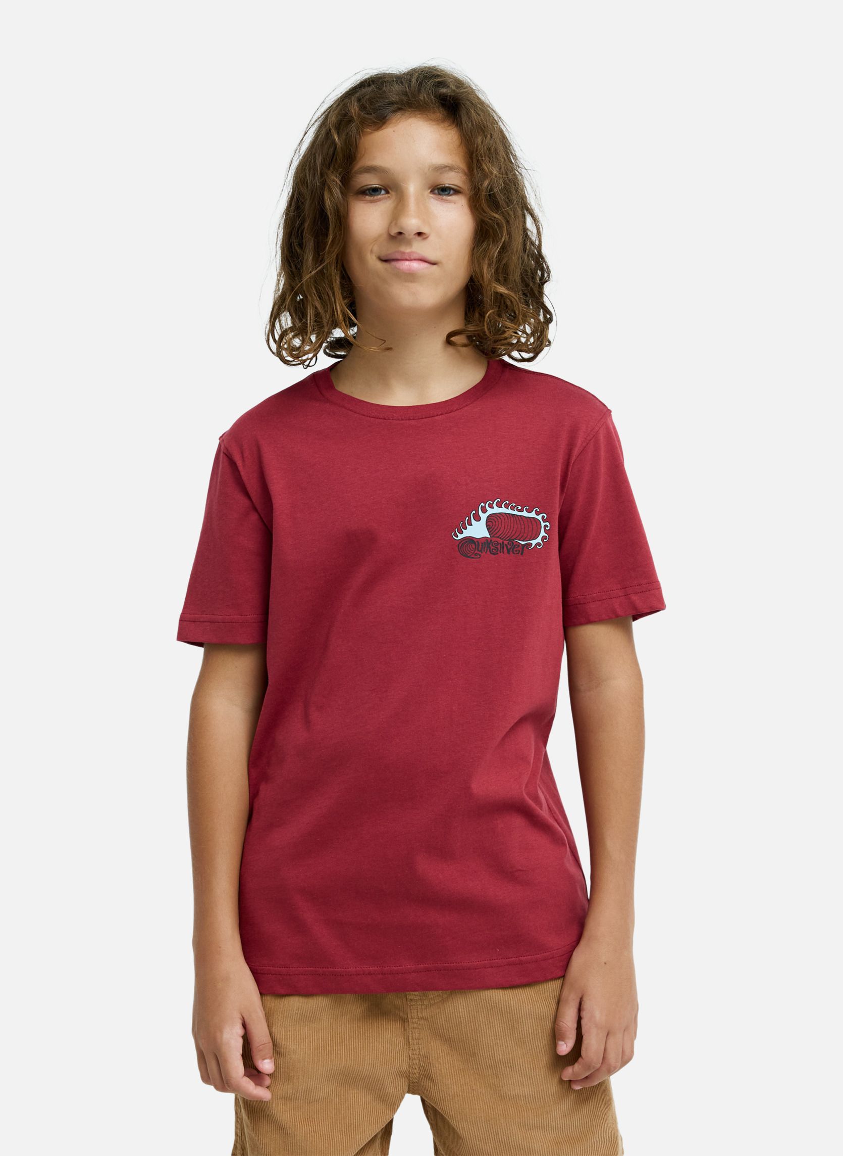 Quiksilver Tee-shirts Skeleton Ride garçon rouge | Sarenza France