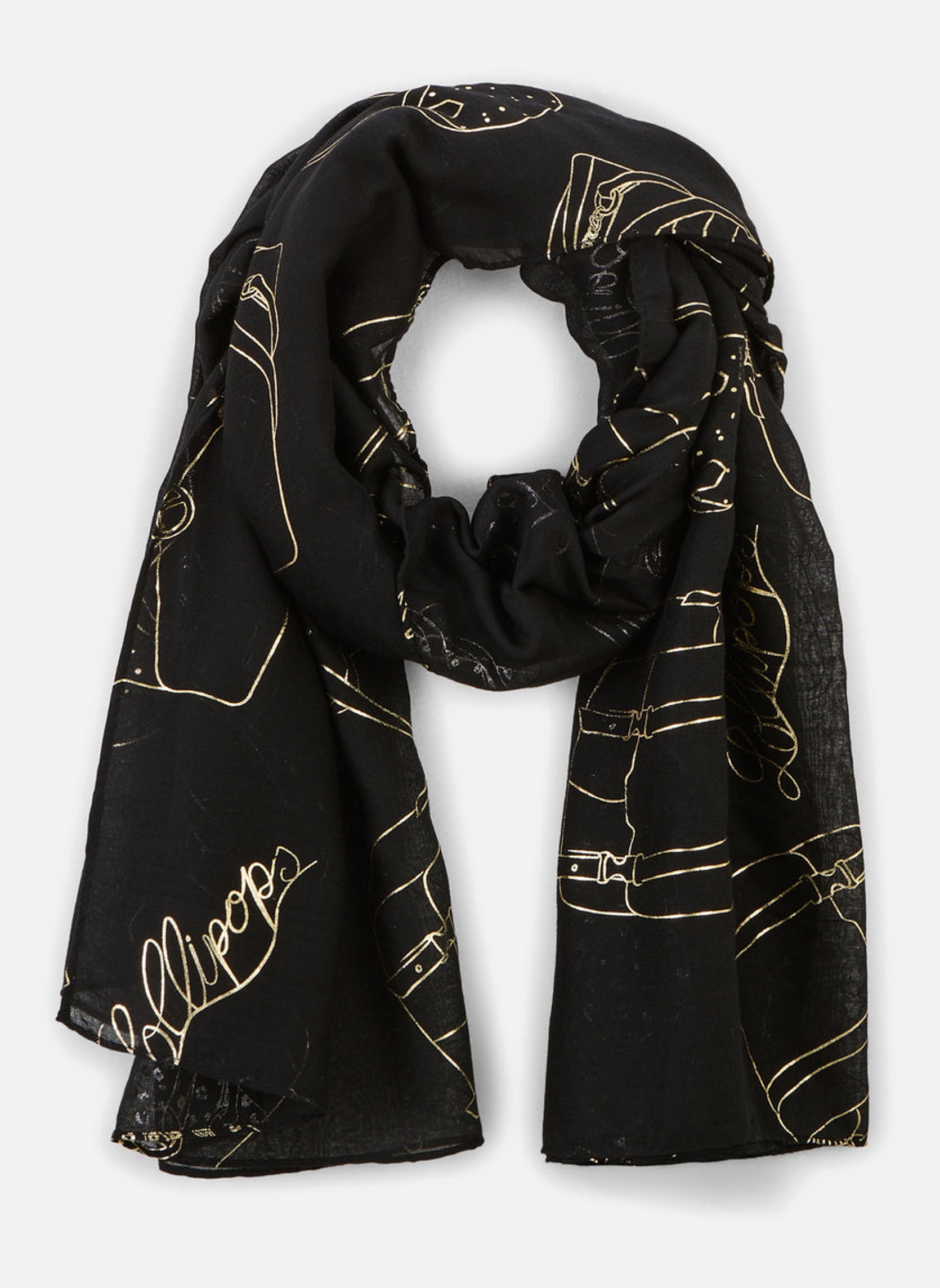 Foulards Foulards Stefana femme noir Lollipops Foulards Foulards Stefana femme noir Noir