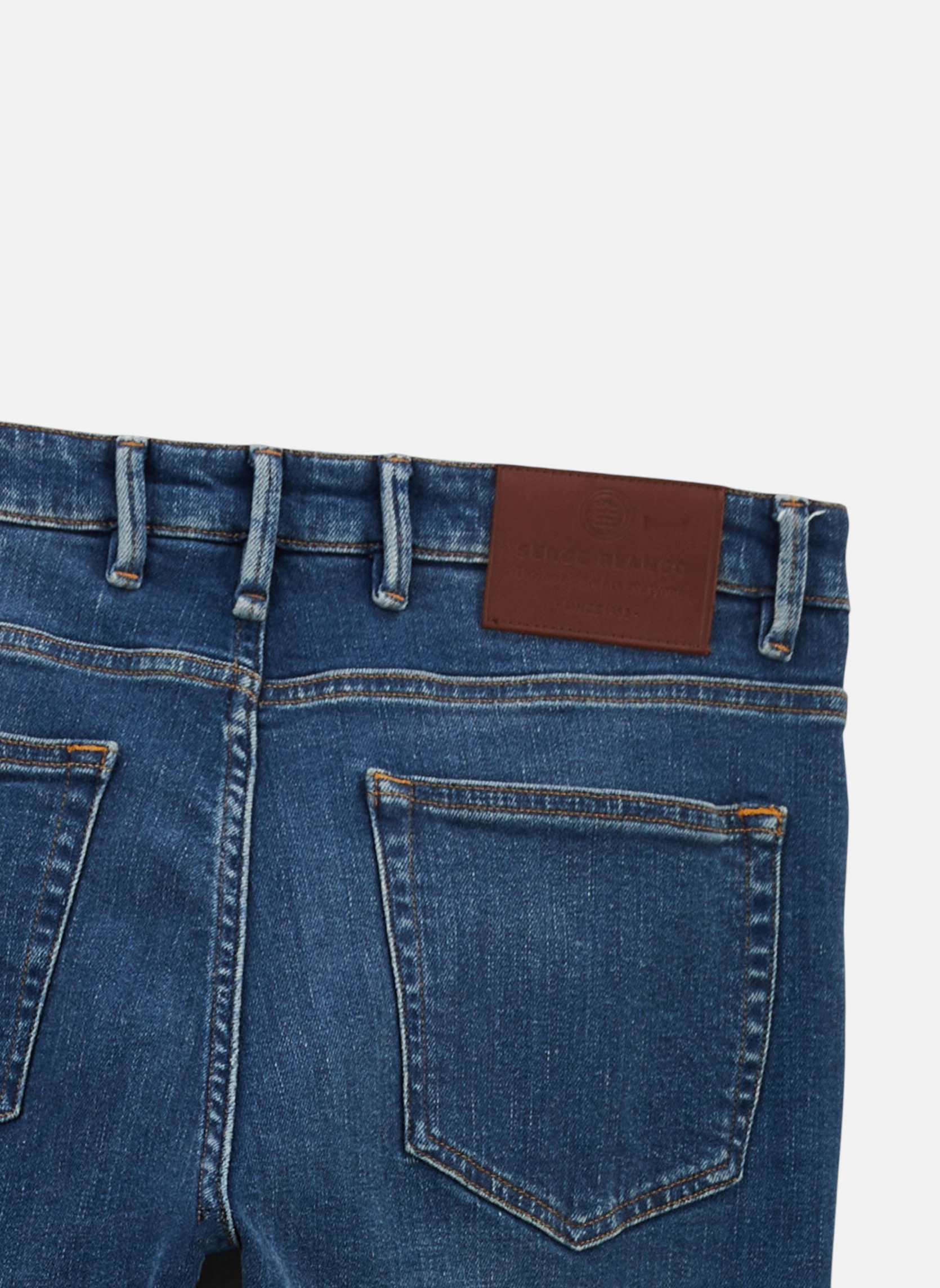 Jeans droit bleu Serge Blanco Jeans droit bleu Bleu