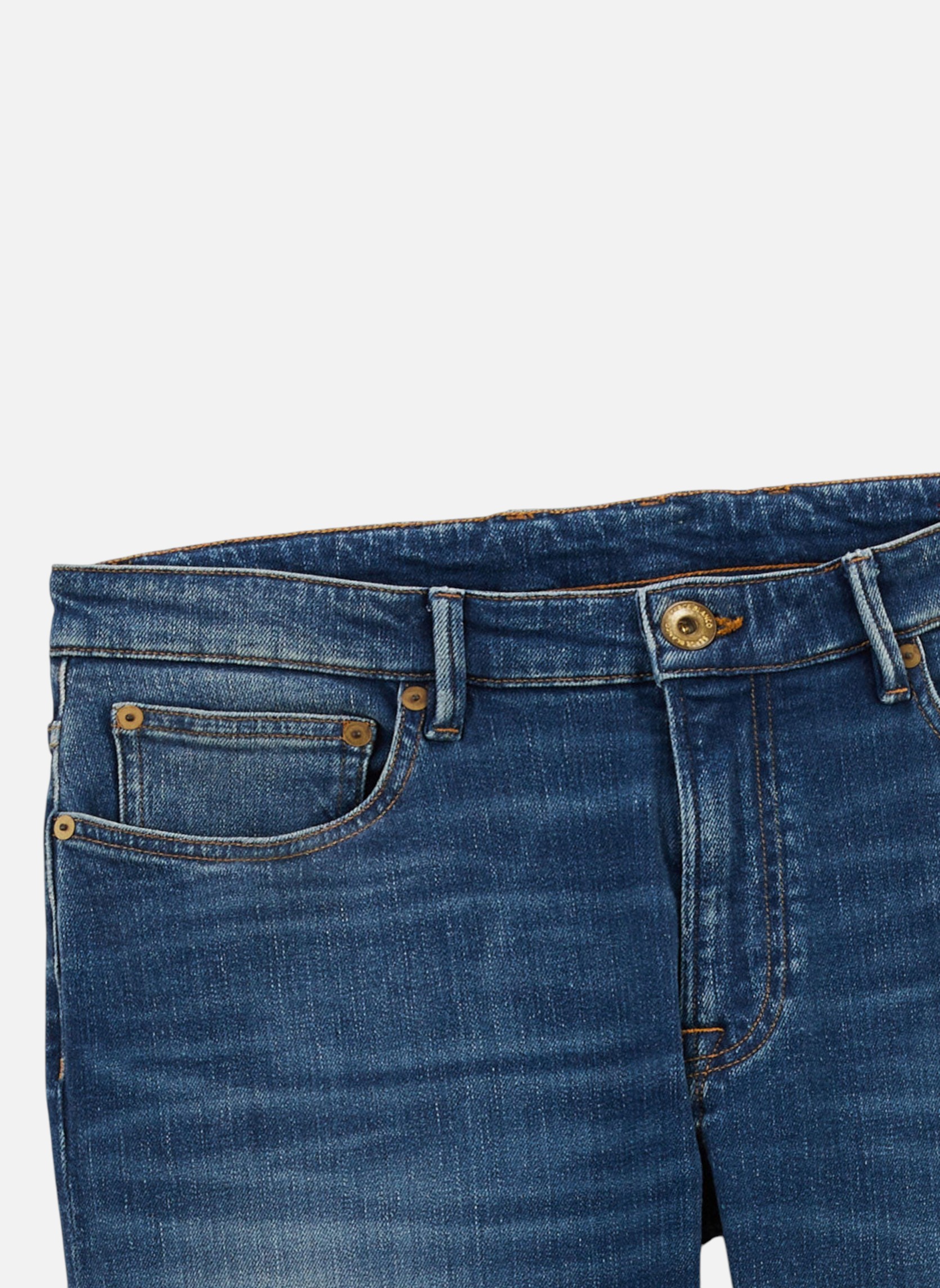 Jeans droit bleu Serge Blanco Jeans droit bleu Bleu
