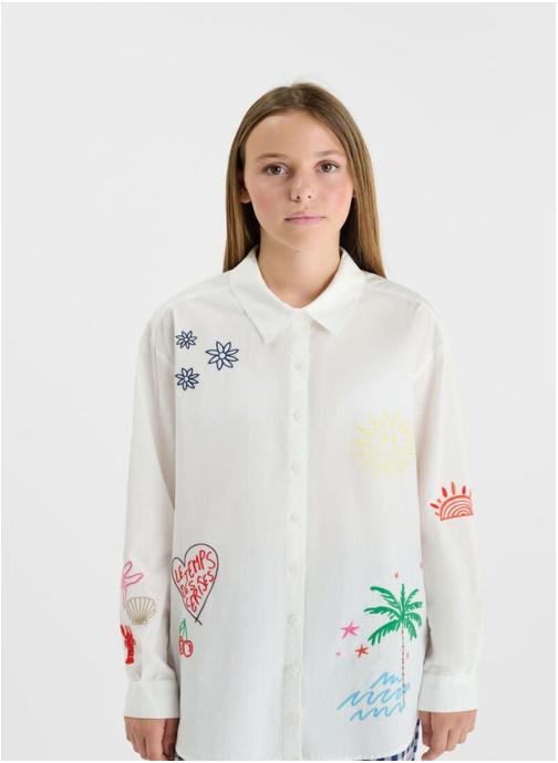 Le temps des cerises Chemises Chemise ROUKIGI White fille blanc