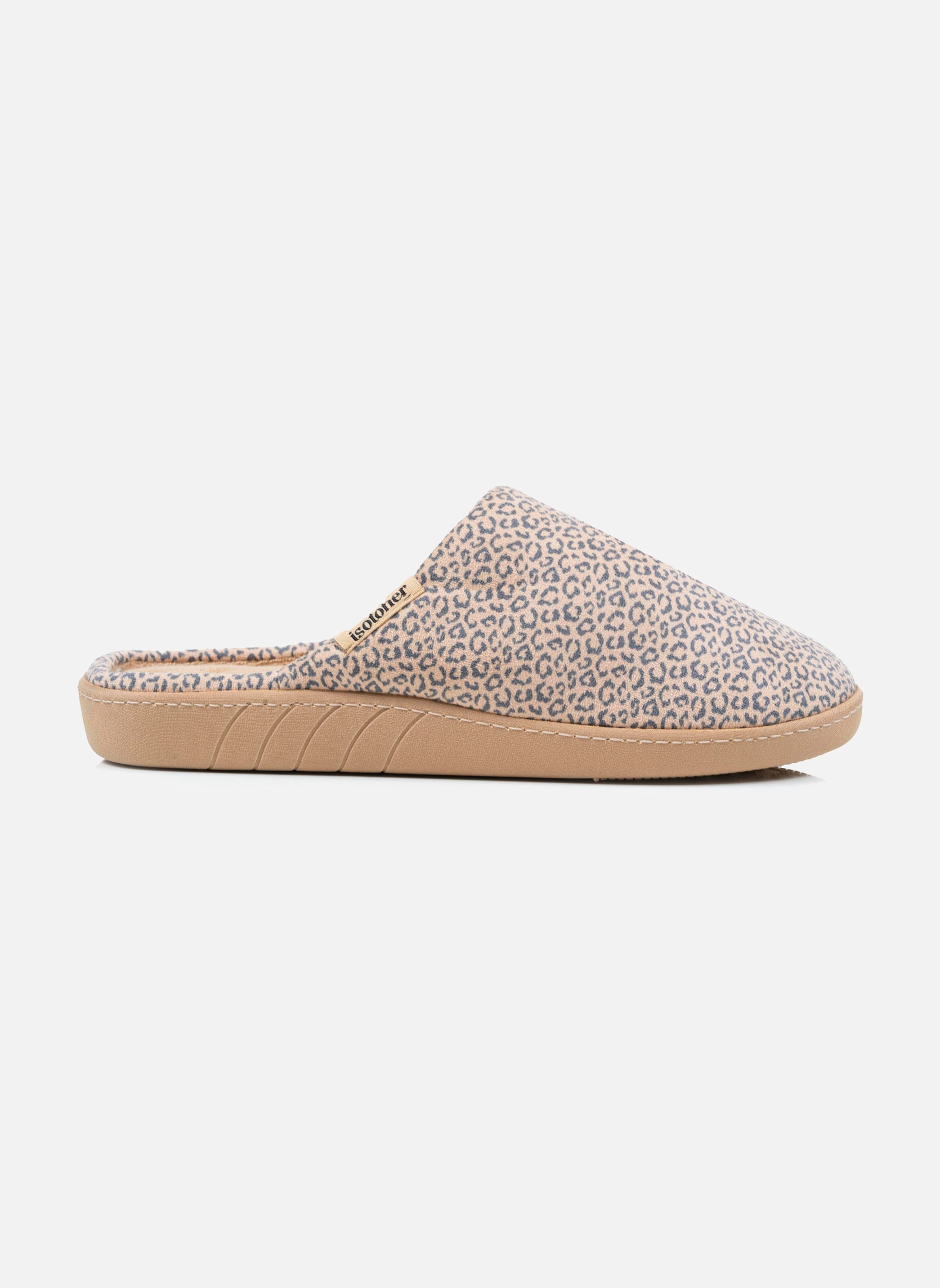 Chaussons Chaussons mules Femme Léopard beige femme beige Isotoner Chaussons Chaussons mules Femme Léopard beige femme beige Beige