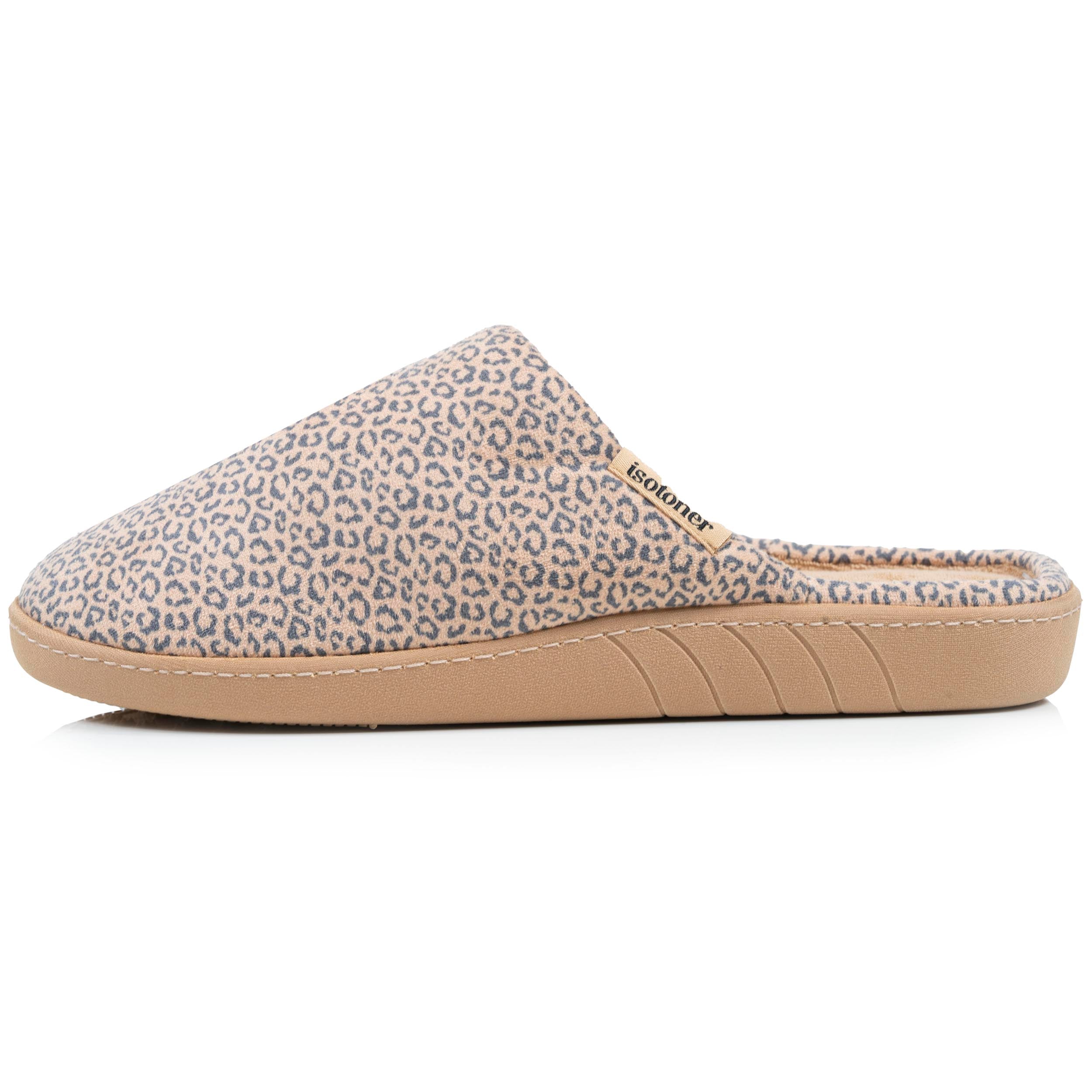 Chaussons Chaussons mules Femme Léopard beige femme beige Isotoner Chaussons Chaussons mules Femme Léopard beige femme beige Beige