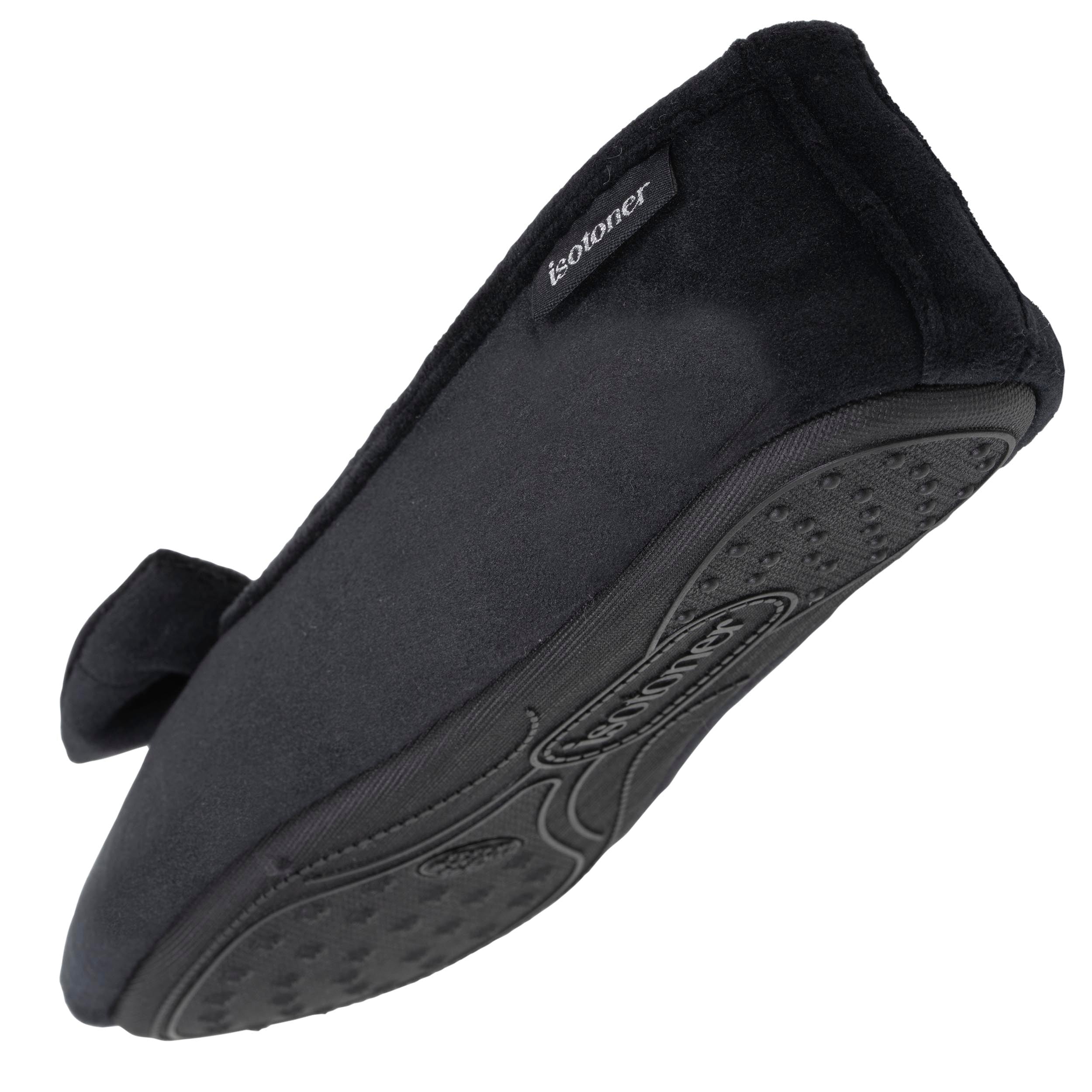 Chaussons Chaussons ballerines Femme Noir pois femme noir Isotoner Chaussons Chaussons ballerines Femme Noir pois femme noir Noir verni