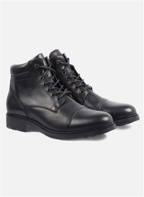 JULES & JENN Bottines et boots Boots rangers cuir noir homme noir