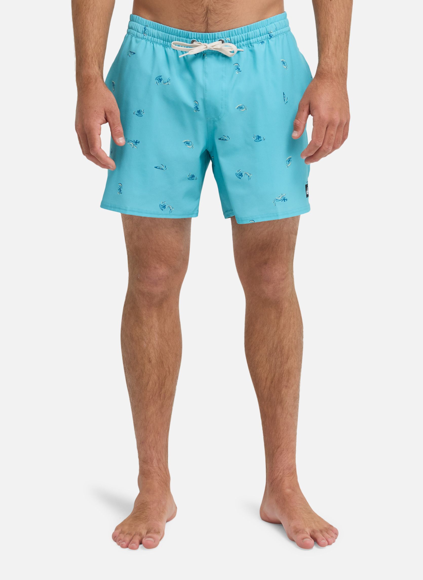 Shorts de bain Stretch Printed Volley 16 homme bleu Quiksilver Shorts de bain Stretch Printed Volley 16 homme bleu Bleu clair
