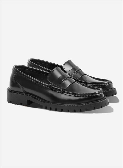 JULES & JENN Mocassins Mocassins Iris cuir vernis noir femme noir