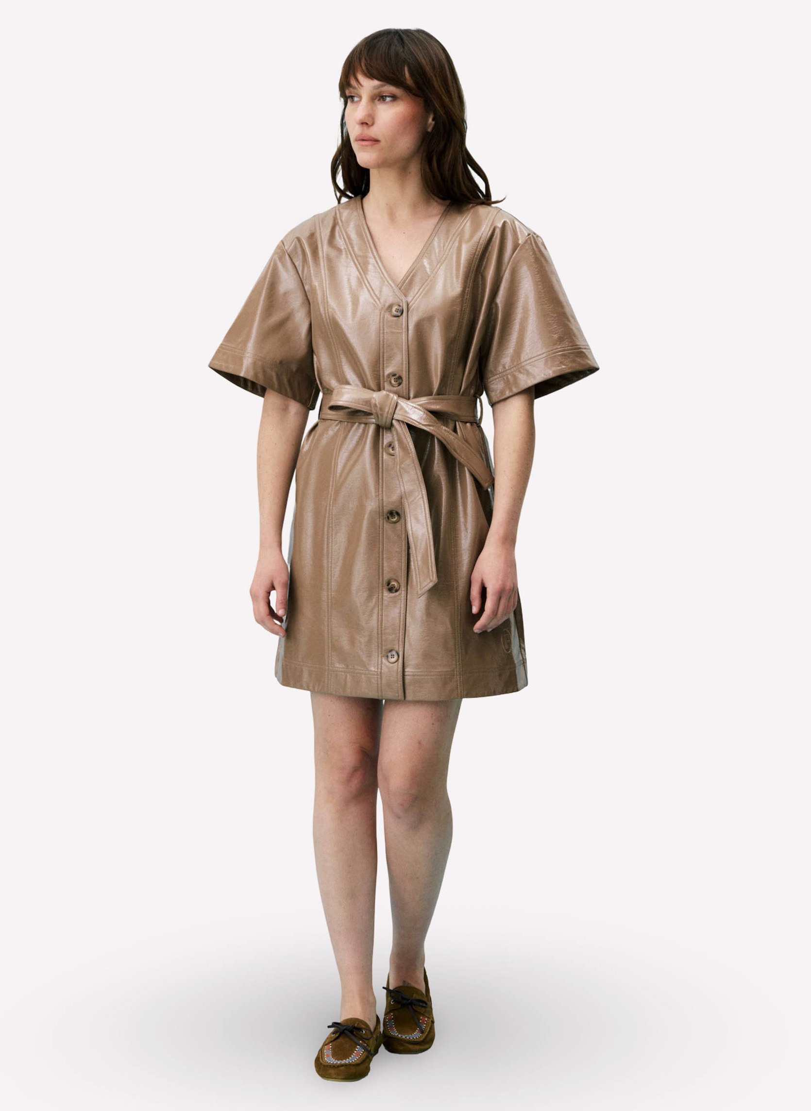 Robes CERATINA femme beige FRNCH Robes CERATINA femme beige Beige