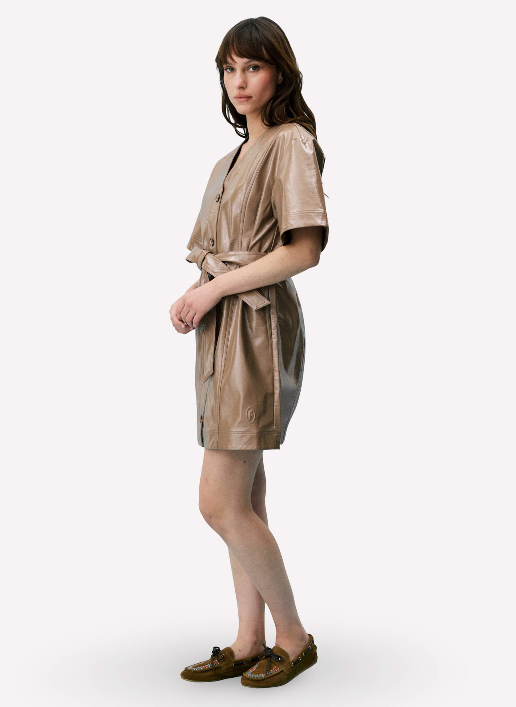 Robes CERATINA femme beige FRNCH Robes CERATINA femme beige Beige