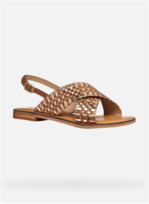 Geox Sandales D MADDALUSIAC femme marron