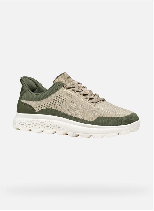 Geox Baskets basses SPHERICA PLUS MAN homme vert