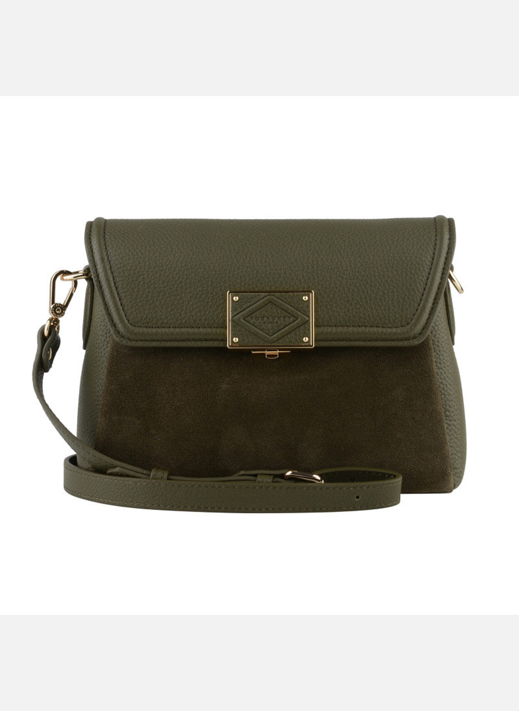 Sacs bandoulière Carat Nubuck femme vert Pourchet Sacs bandoulière Carat Nubuck femme vert Vert olive