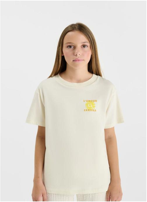 Le temps des cerises Tee-shirts Tee-Shirt ONIRAGI White fille blanc