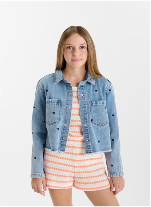 Le temps des cerises Vestes Veste IDAGI Blue fille bleu