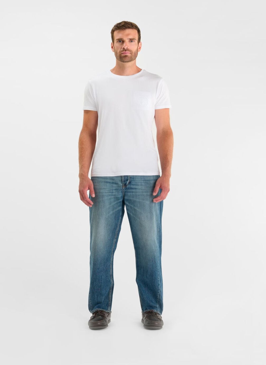 Jeans droit Jeans loose Blue homme bleu Le temps des cerises Jeans droit Jeans loose Blue homme bleu Bleu