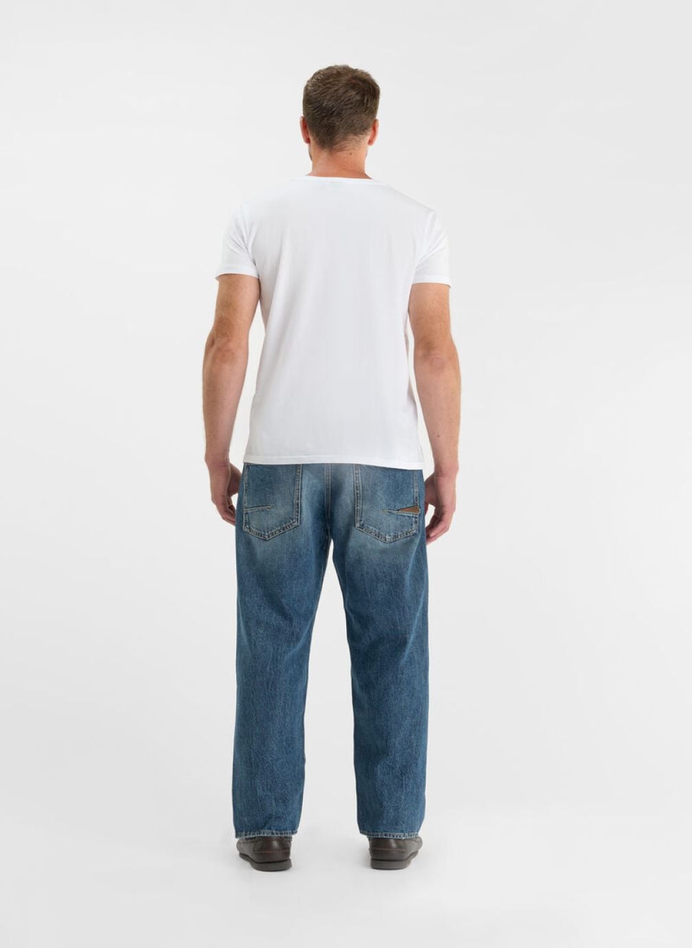 Jeans droit Jeans loose Blue homme bleu Le temps des cerises Jeans droit Jeans loose Blue homme bleu Bleu