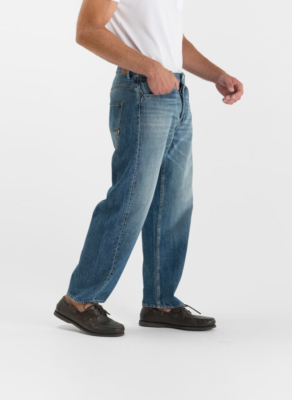 Jeans droit Jeans loose Blue homme bleu Le temps des cerises Jeans droit Jeans loose Blue homme bleu Bleu