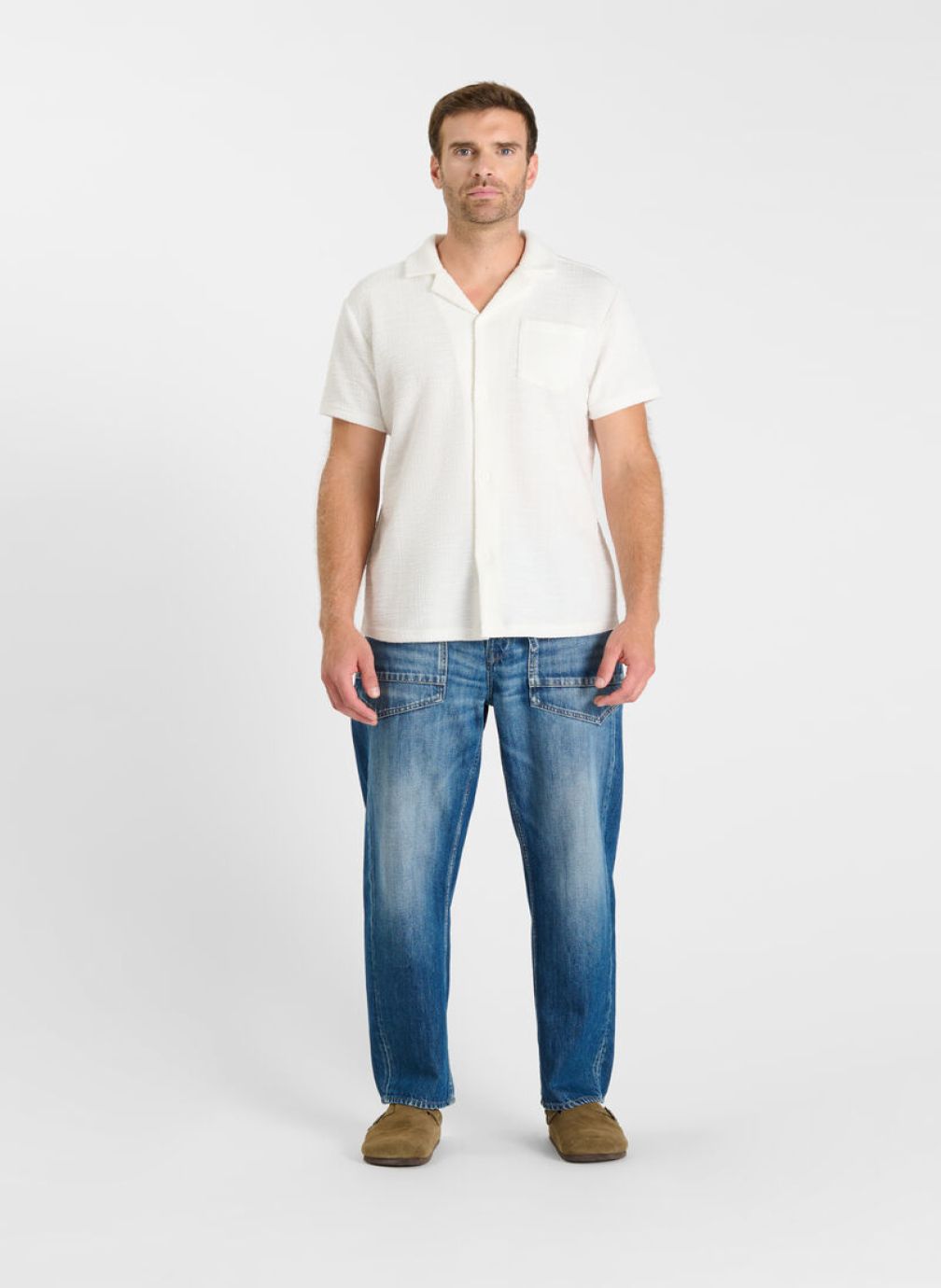Chemises Chemise TIMON White homme blanc Le temps des cerises Chemises Chemise TIMON White homme blanc Blanc