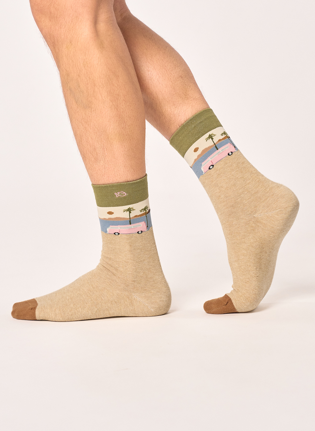 Chaussettes A motifs homme beige BILLYBELT Chaussettes A motifs homme beige Beige