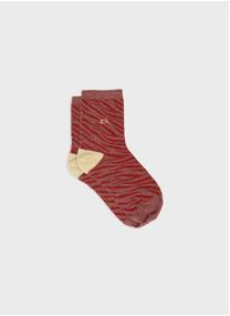 Chaussettes Zèbre femme marron