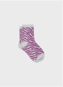 Chaussettes Zèbre femme marron