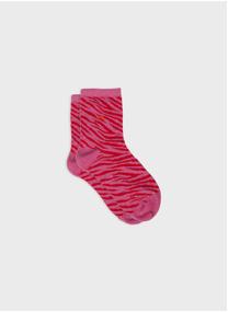 Chaussettes Zèbre femme marron