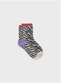 Chaussettes Zèbre femme marron