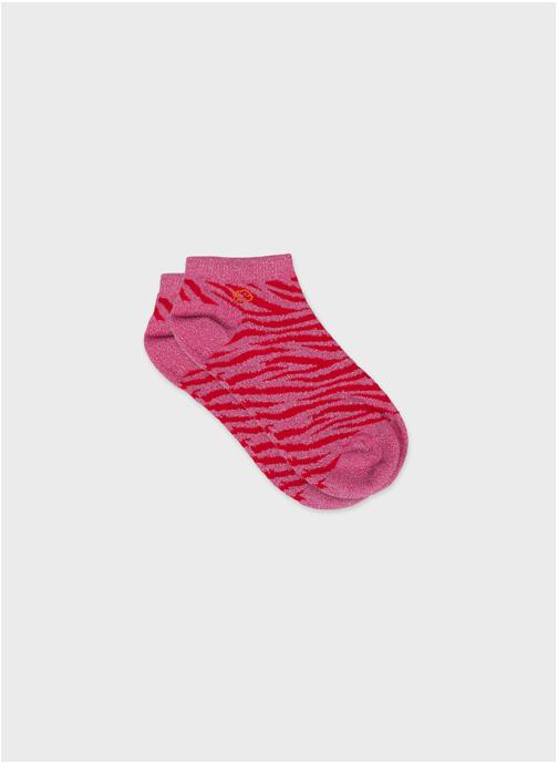 BILLYBELT Socquettes Zèbre femme rose