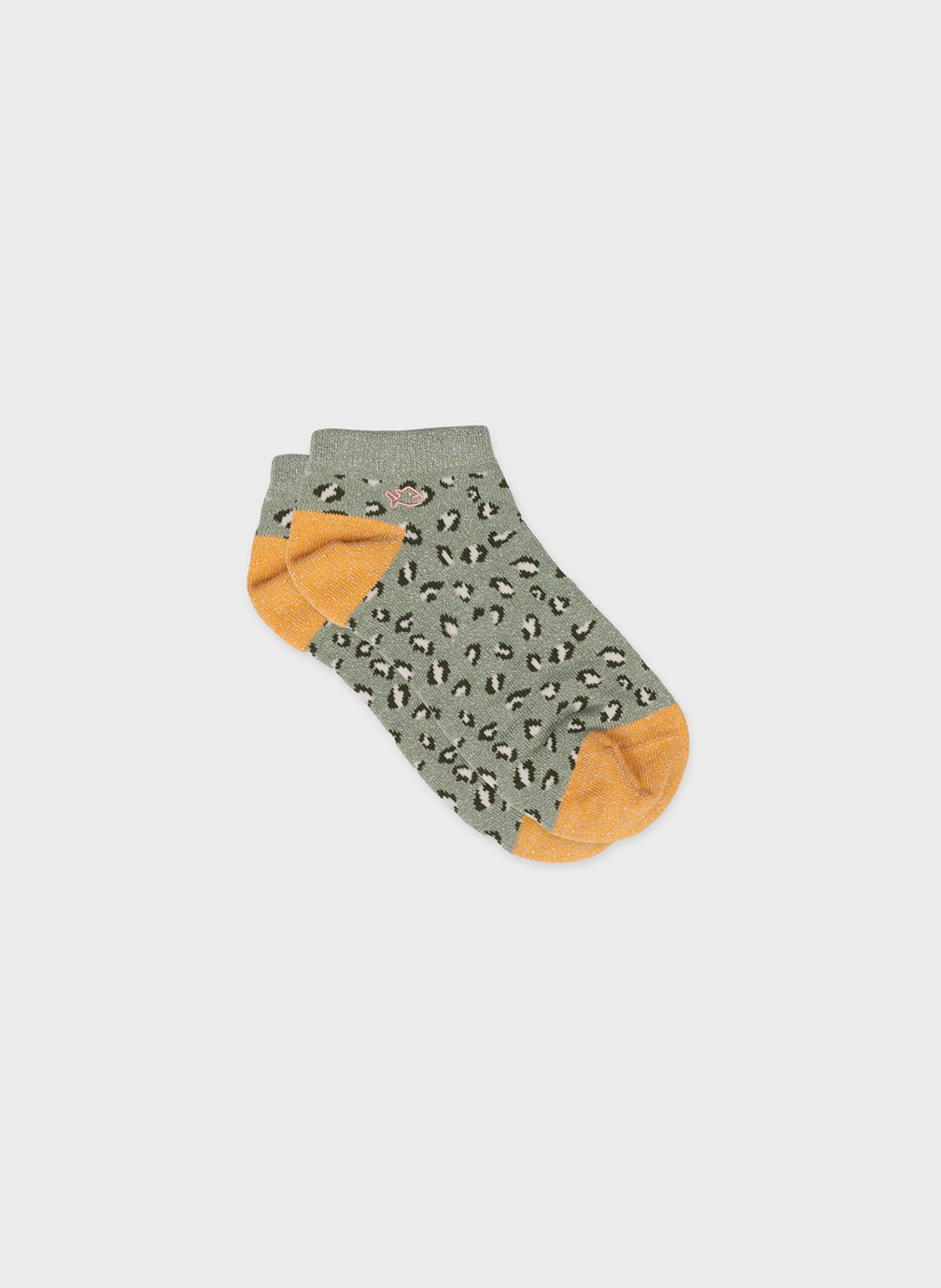 Socquettes Léopard femme vert BILLYBELT Socquettes Léopard femme vert Vert