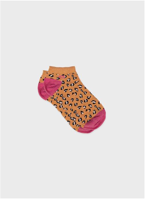 BILLYBELT Socquettes Léopard femme orange