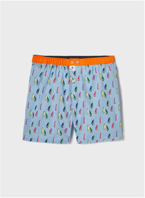 BILLYBELT Caleçons Windsurf homme bleu