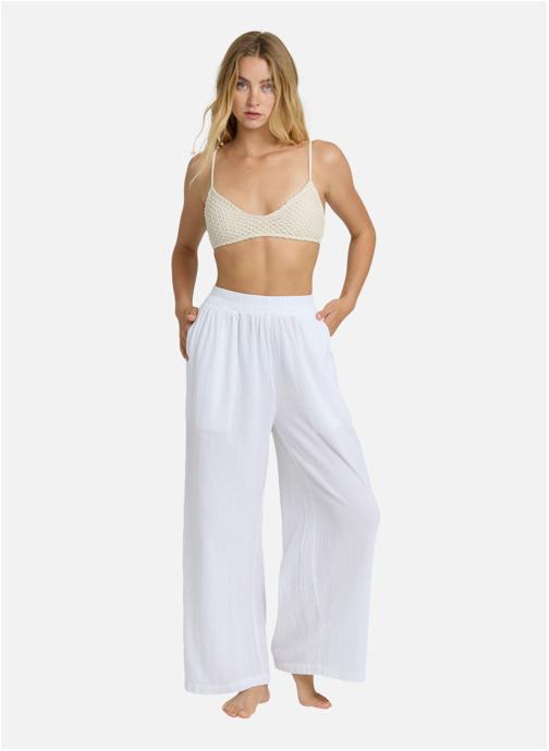Billabong Pantalons droit Follow Me femme blanc