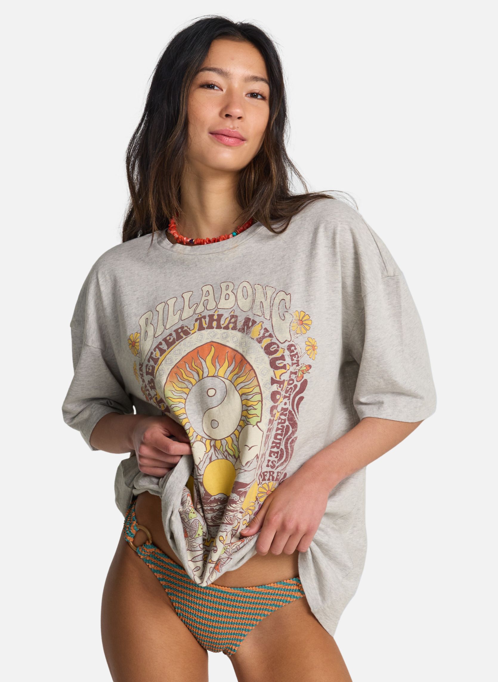 Débardeurs Surf Trip femme gris Billabong Débardeurs Surf Trip femme gris Gris