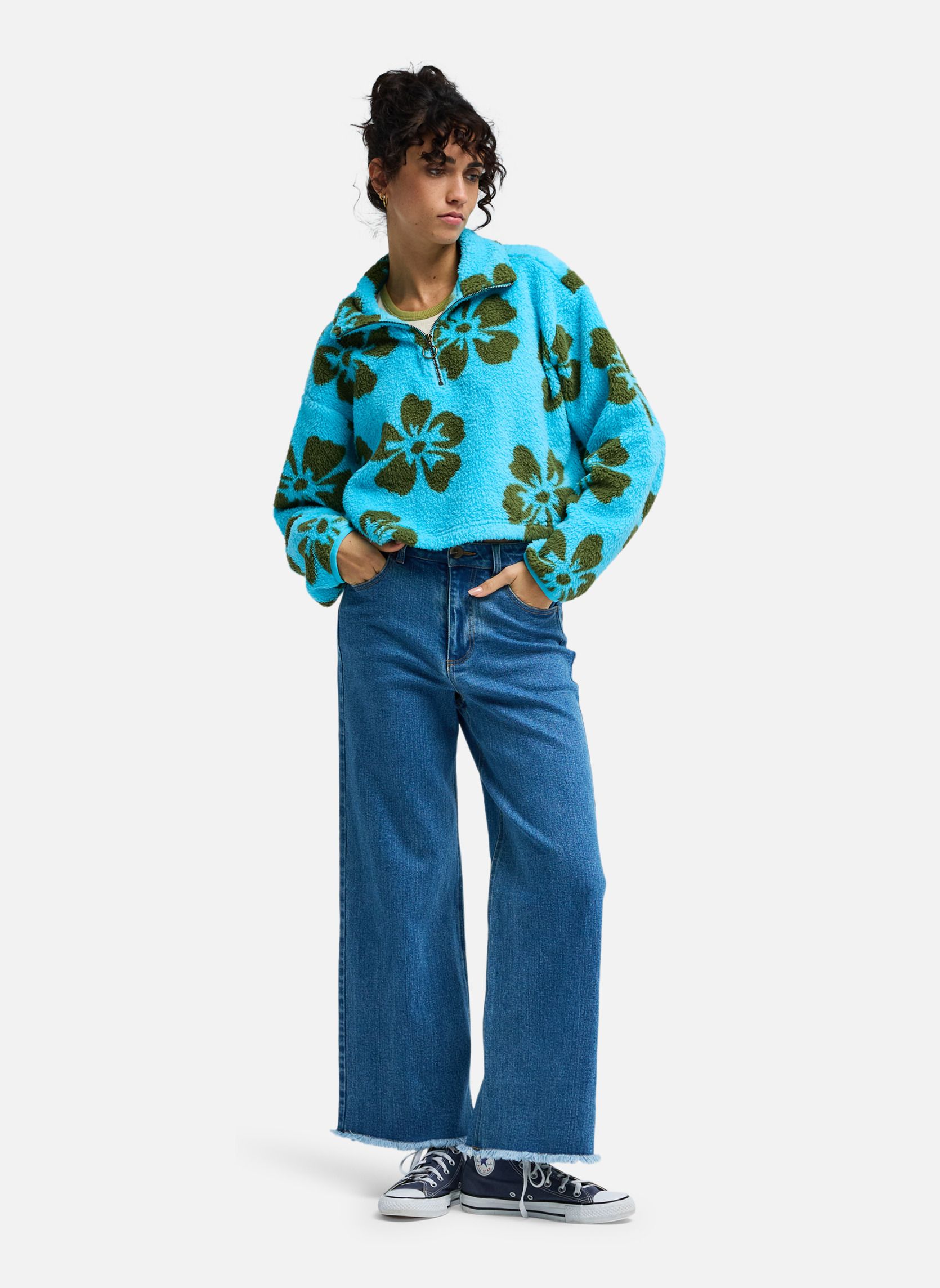 Vestes polaires Polaire HOLIDAY femme bleu Billabong Vestes polaires Polaire HOLIDAY femme bleu Bleu