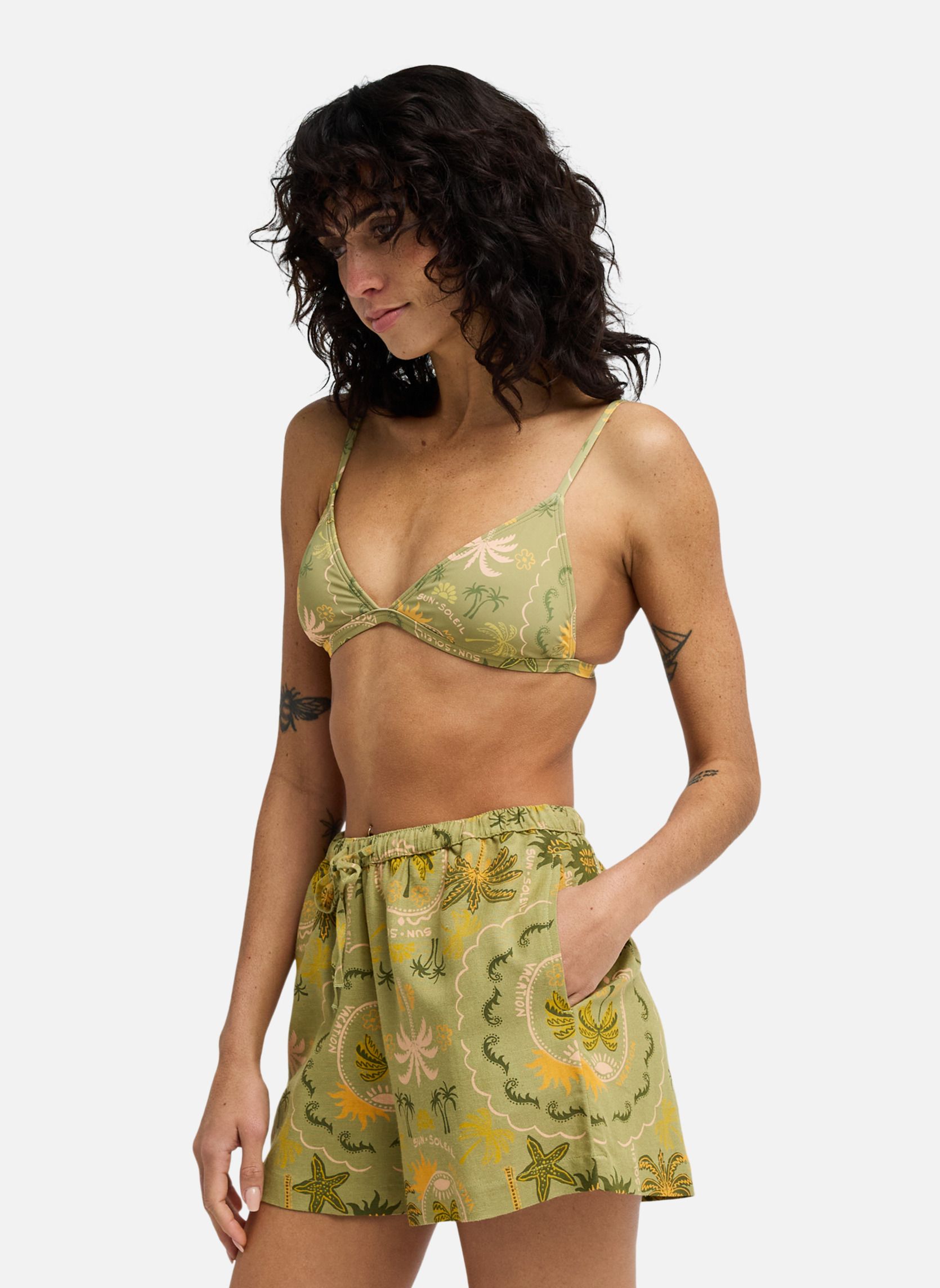 Shorts Wanderer femme vert Billabong Shorts Wanderer femme vert Vert